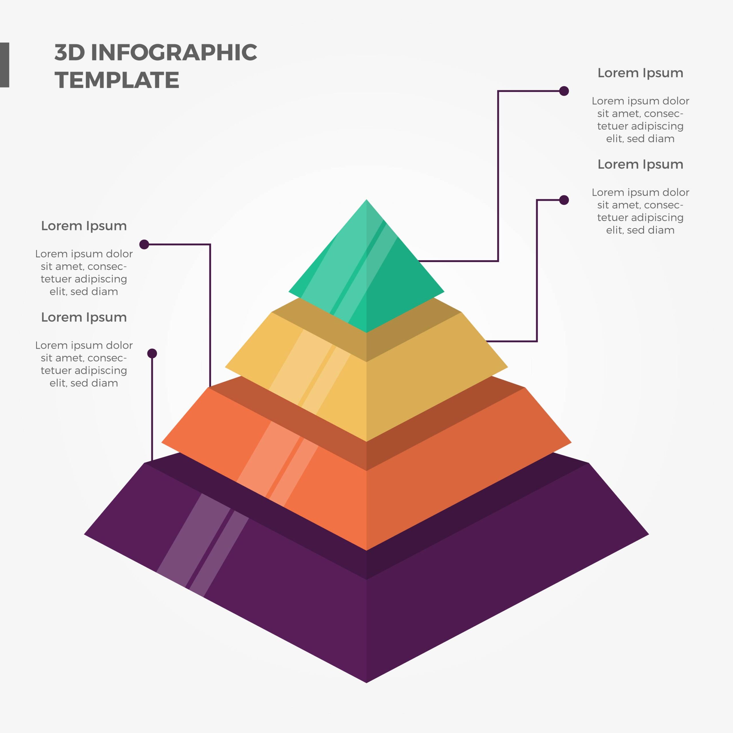 Pyramids Infographic Template 207570 Vector Art at Vecteezy