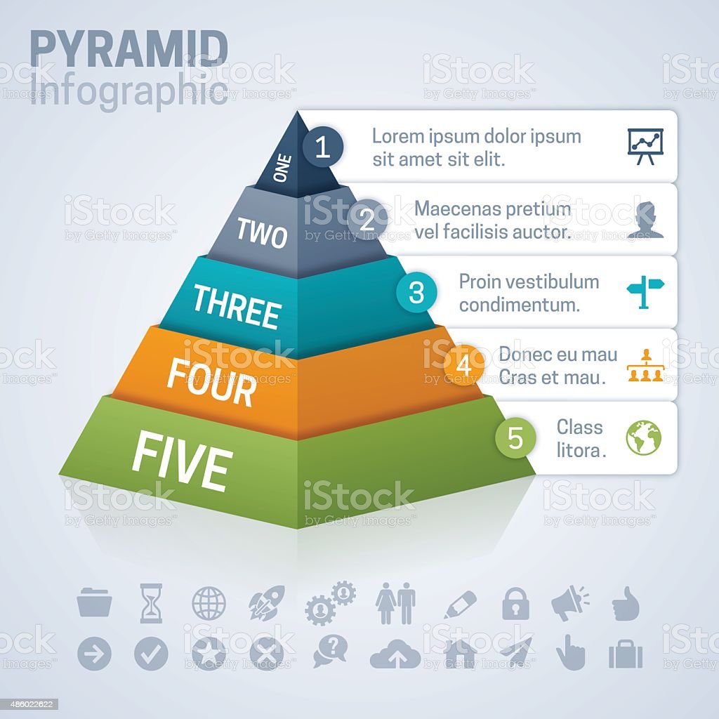 Abstract 3D Digital Business Pyramid Infographic by alexdndz | GraphicRiver