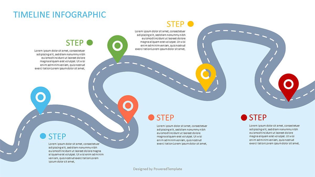 Roadmap Infographic Template for Download | SlideHeap