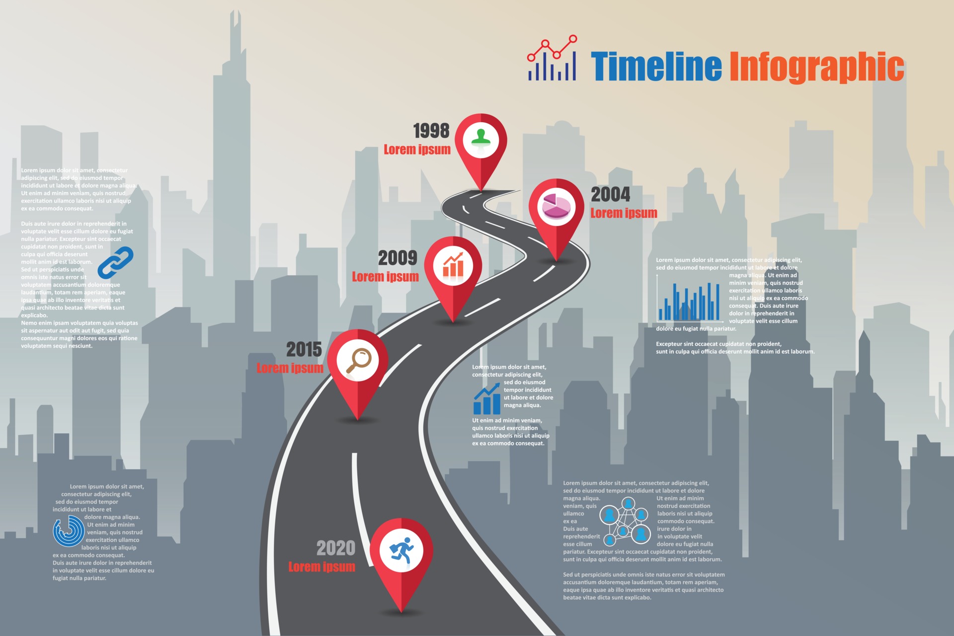 Business road map timeline infographic, Vector Illustration  Stock Vector  SceneNature #167040296