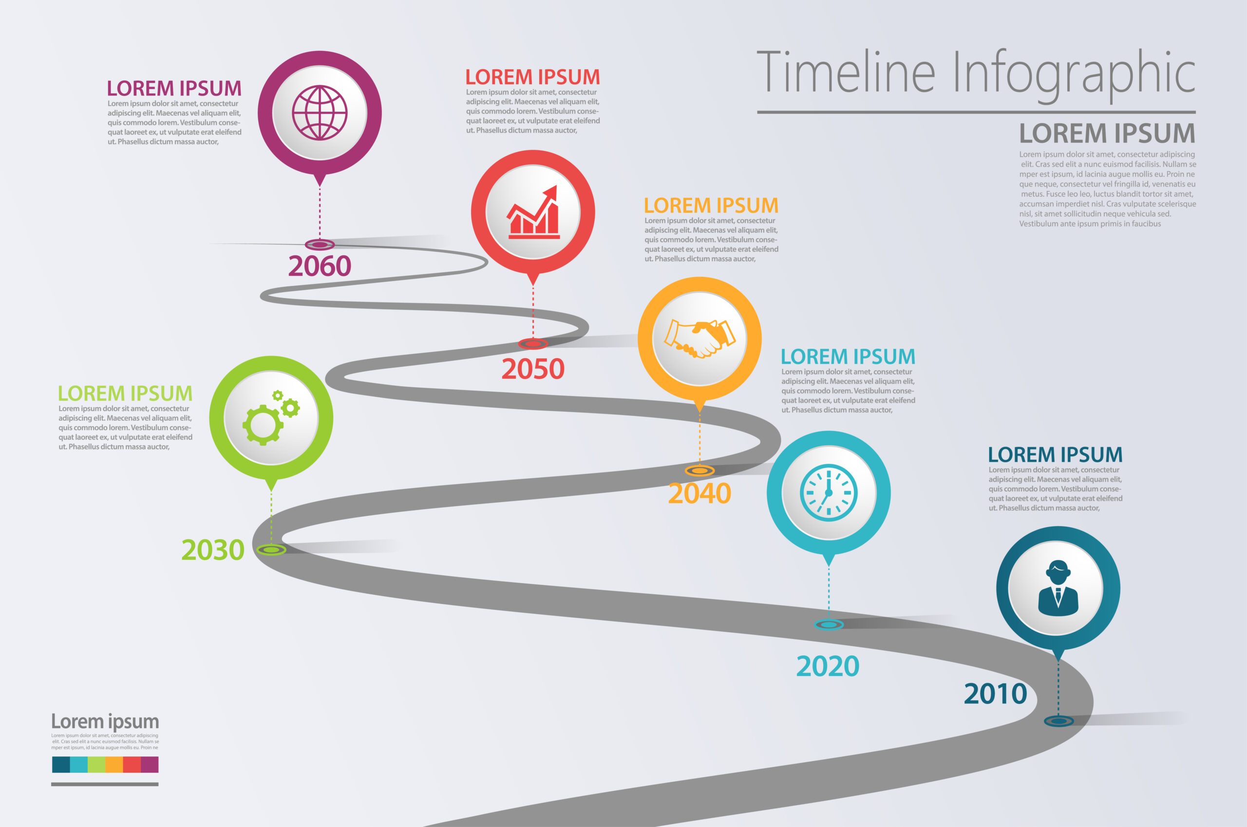 Business road map timeline infographic growing charts design for abstract template. Milestone ...