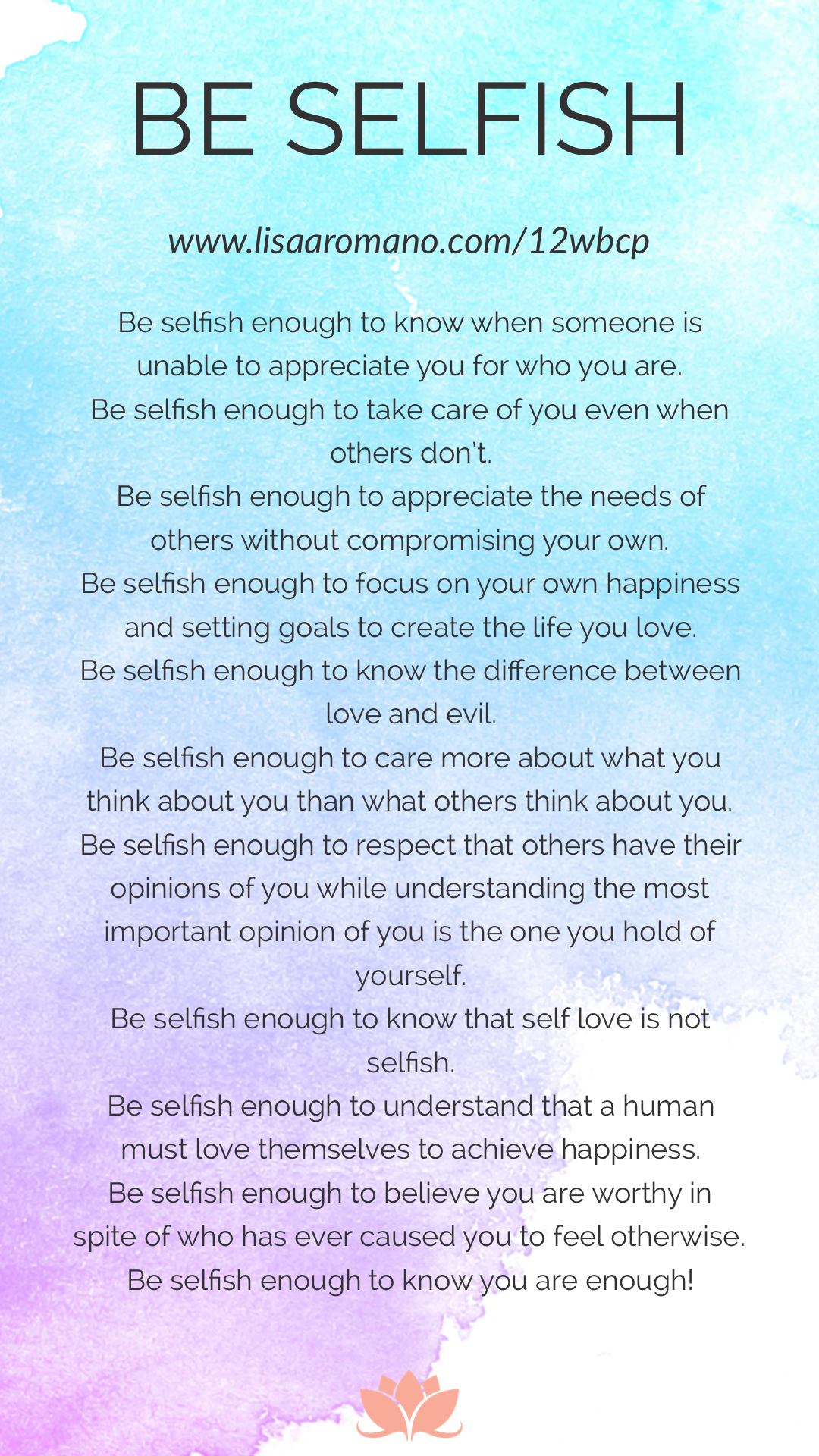 This is a self-love activity which forces an individual to see themselves from a perspective ...