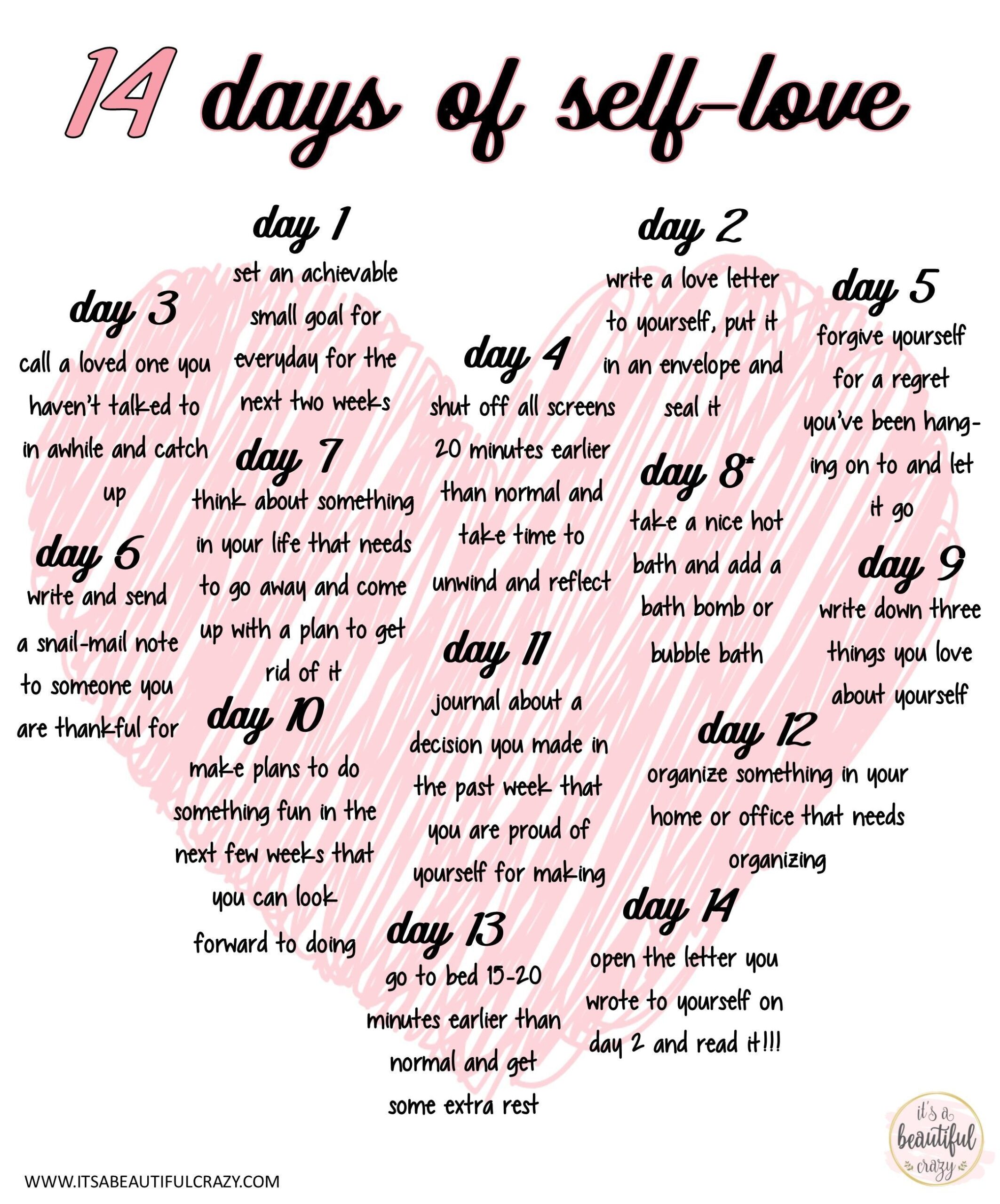 Self-Love Exercise: "10 Things I Love About Myself" Printable Worksheet - Style of Change | Self ...