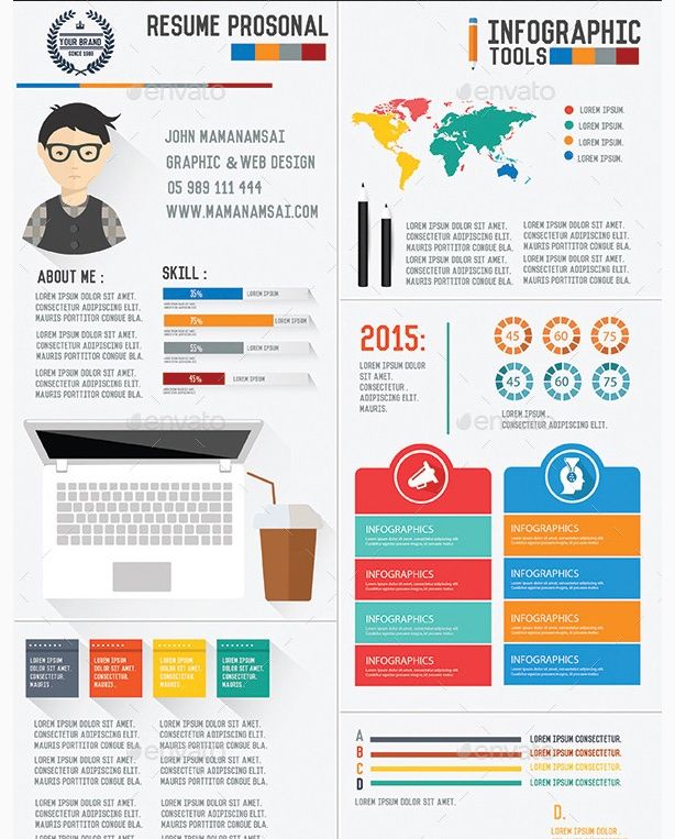 Simple Infographic Resume | Free Simple Infographic Resume Templates