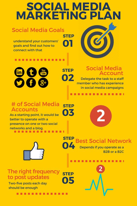 Startup social media marketing strategy infographic