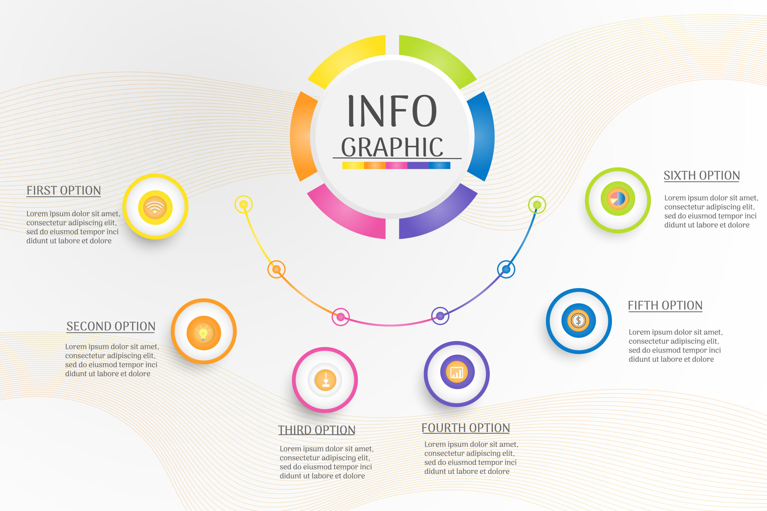 5 step infographic design template with arrows and icons 1272193 Vector Art at Vecteezy