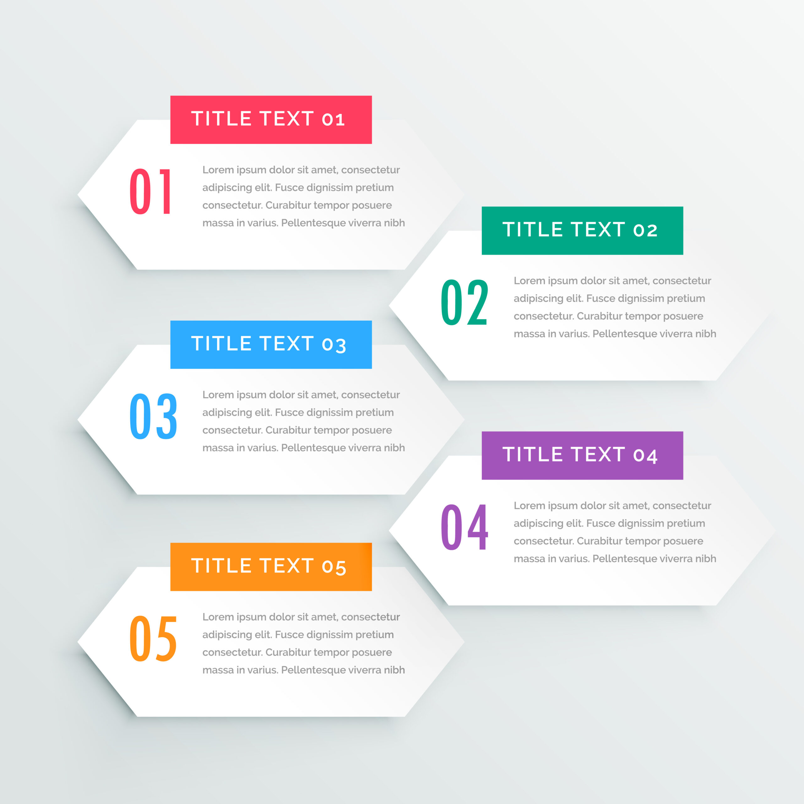 Infographic steps elements templates ~ Web Elements on Creative Market