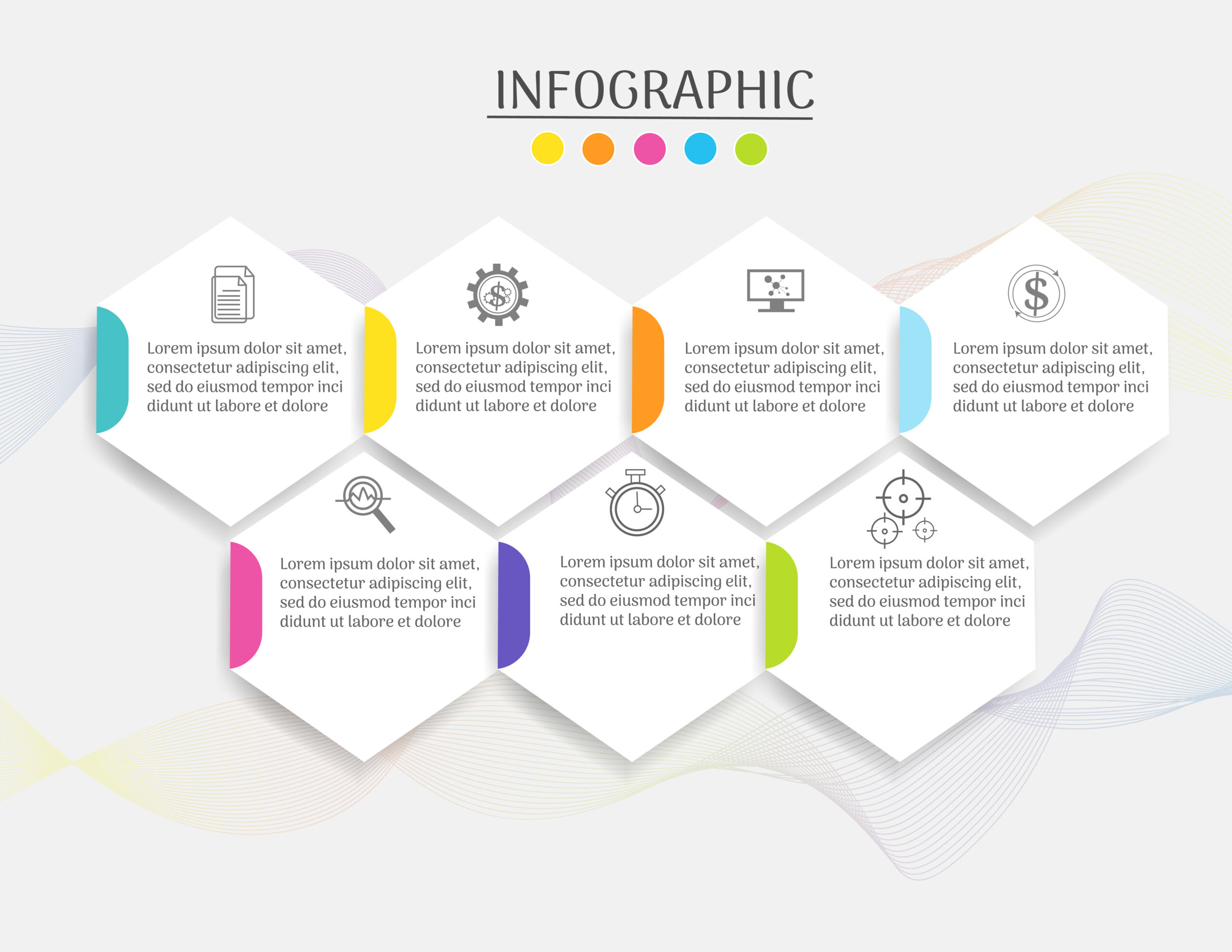 4 Steps PowerPoint Infographic With Shadow in 2021 | Infographic, Powerpoint, Infographic templates