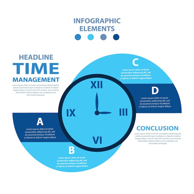 Time Infographic Illustration for PowerPoint - SlideModel