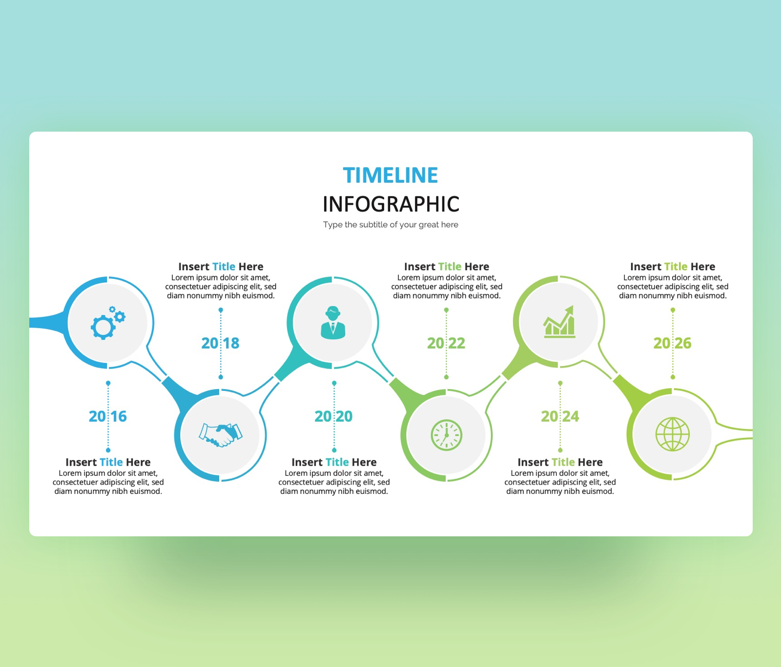 Infographic Timeline Template with Colorful Circles 702759 - Download Free Vectors, Clipart ...