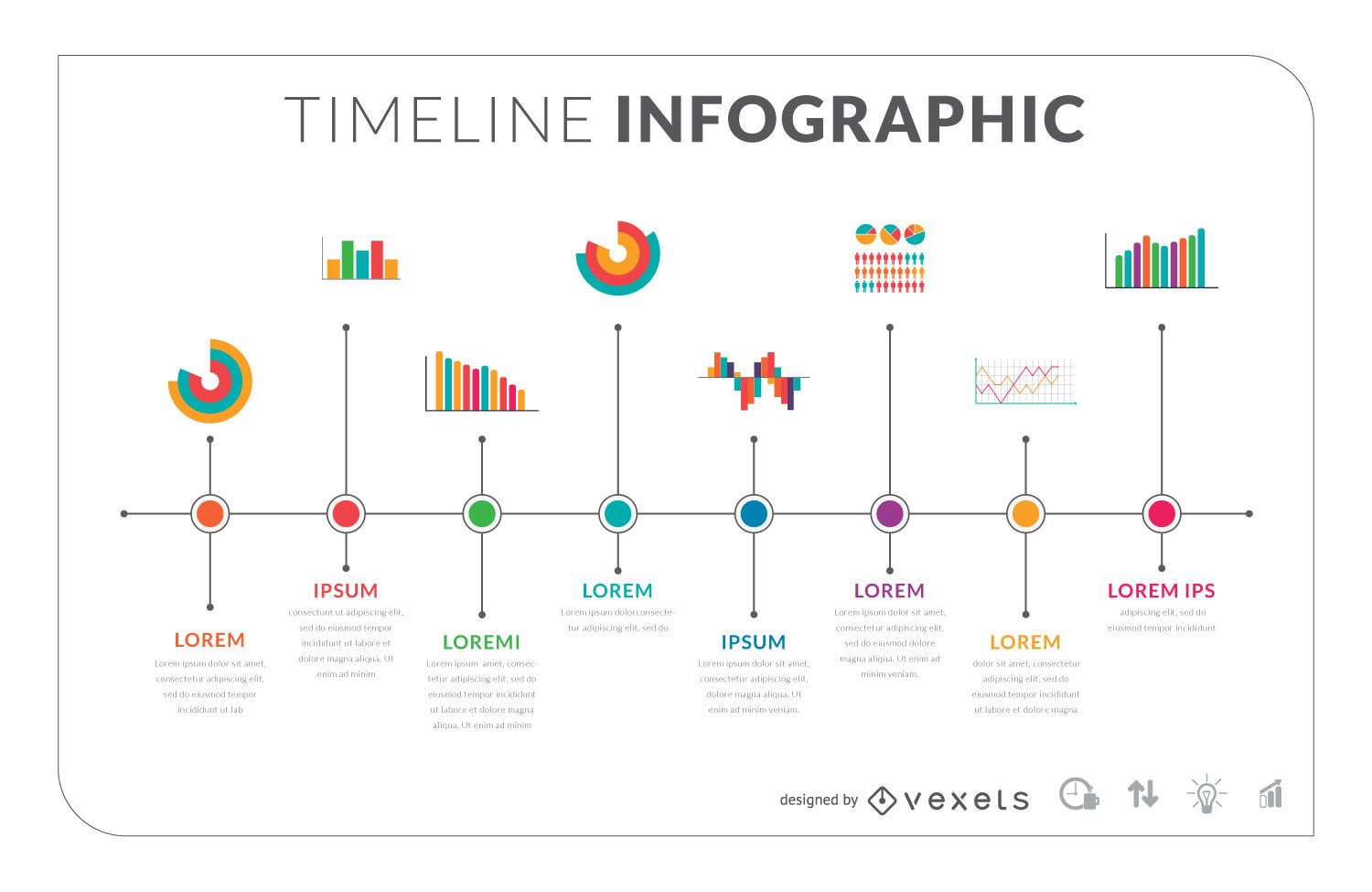Timeline Infographic Template Vector | Free Vector Graphic Download