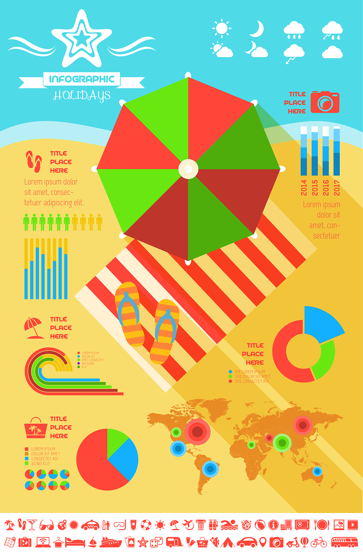 Travel Infographic Infographics For Business Web Sites Presentations Advertising Stock Vector ...