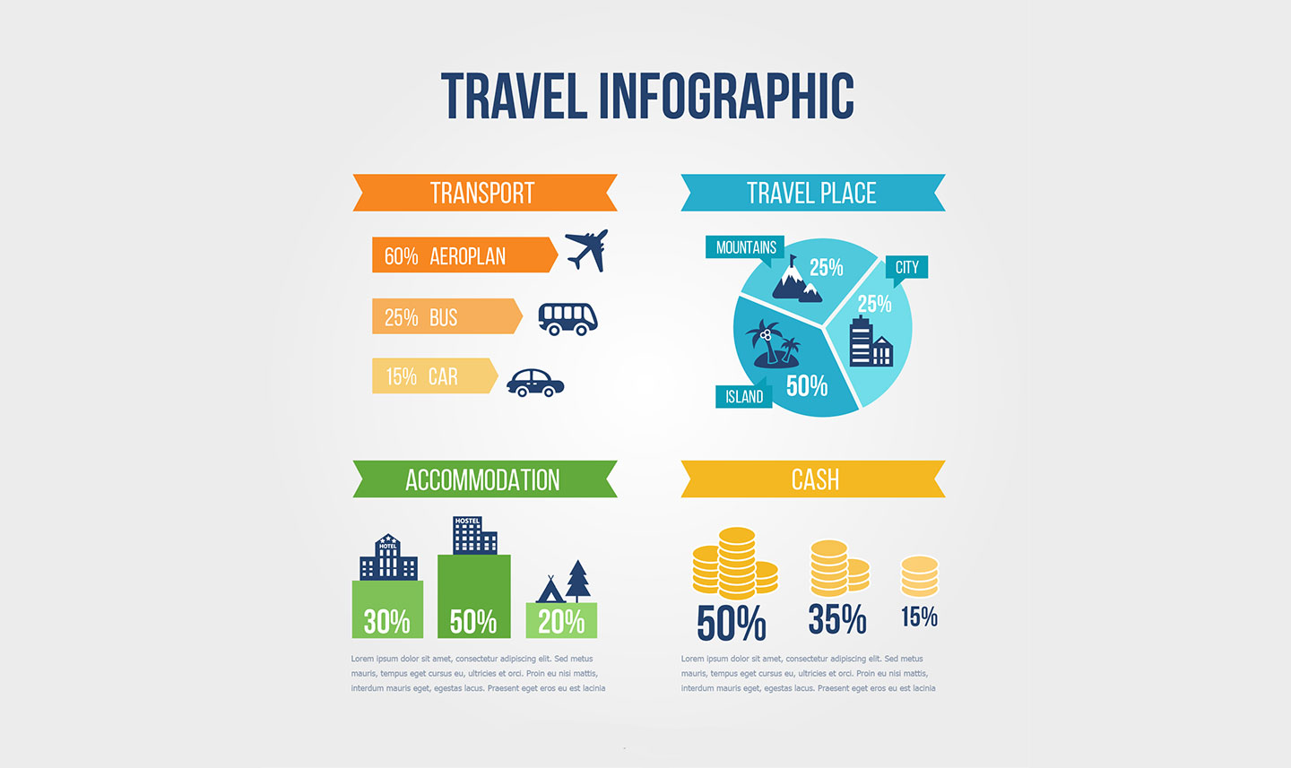 Travel by plane infographic 830826 Vector Art at Vecteezy